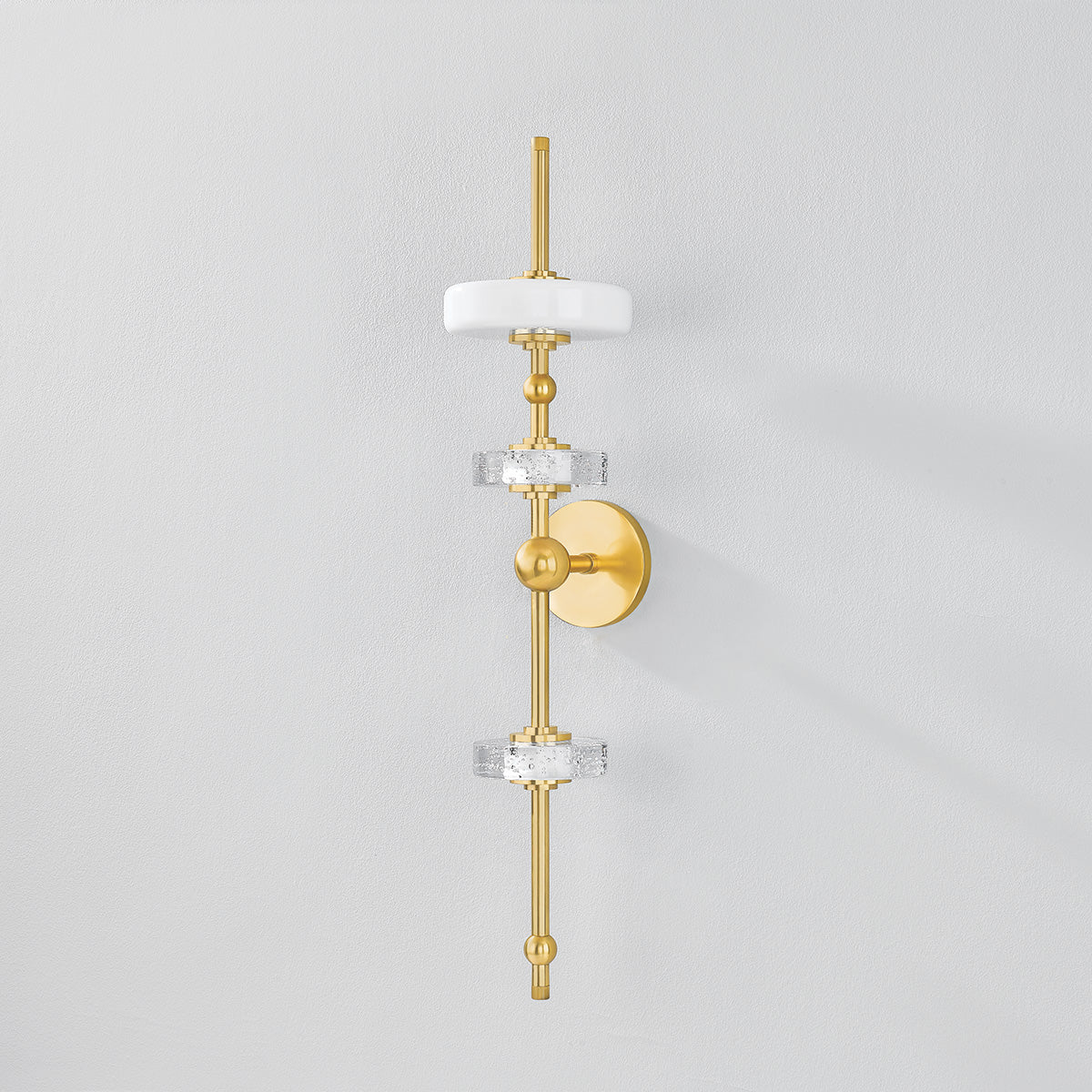 Hudson Valley Maynard 3-Light Wall Sconce in Aged Brass, alternate view 1