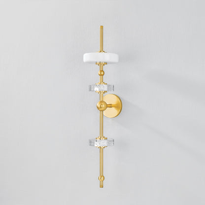Hudson Valley Maynard 3-Light Wall Sconce in Aged Brass, alternate view 1