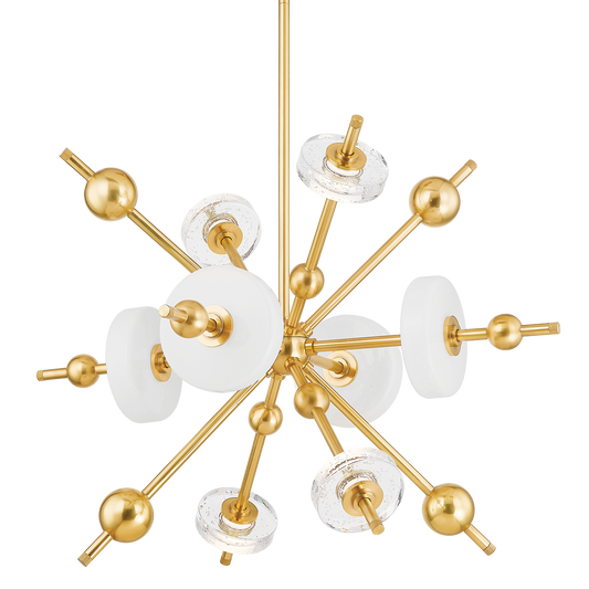 Hudson Valley Maynard 8-Light Chandelier Aged Brass
