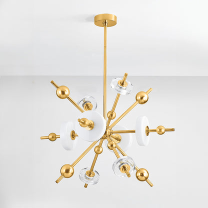 Hudson Valley Maynard 8-Light Chandelier in Aged Brass, alternate view 1