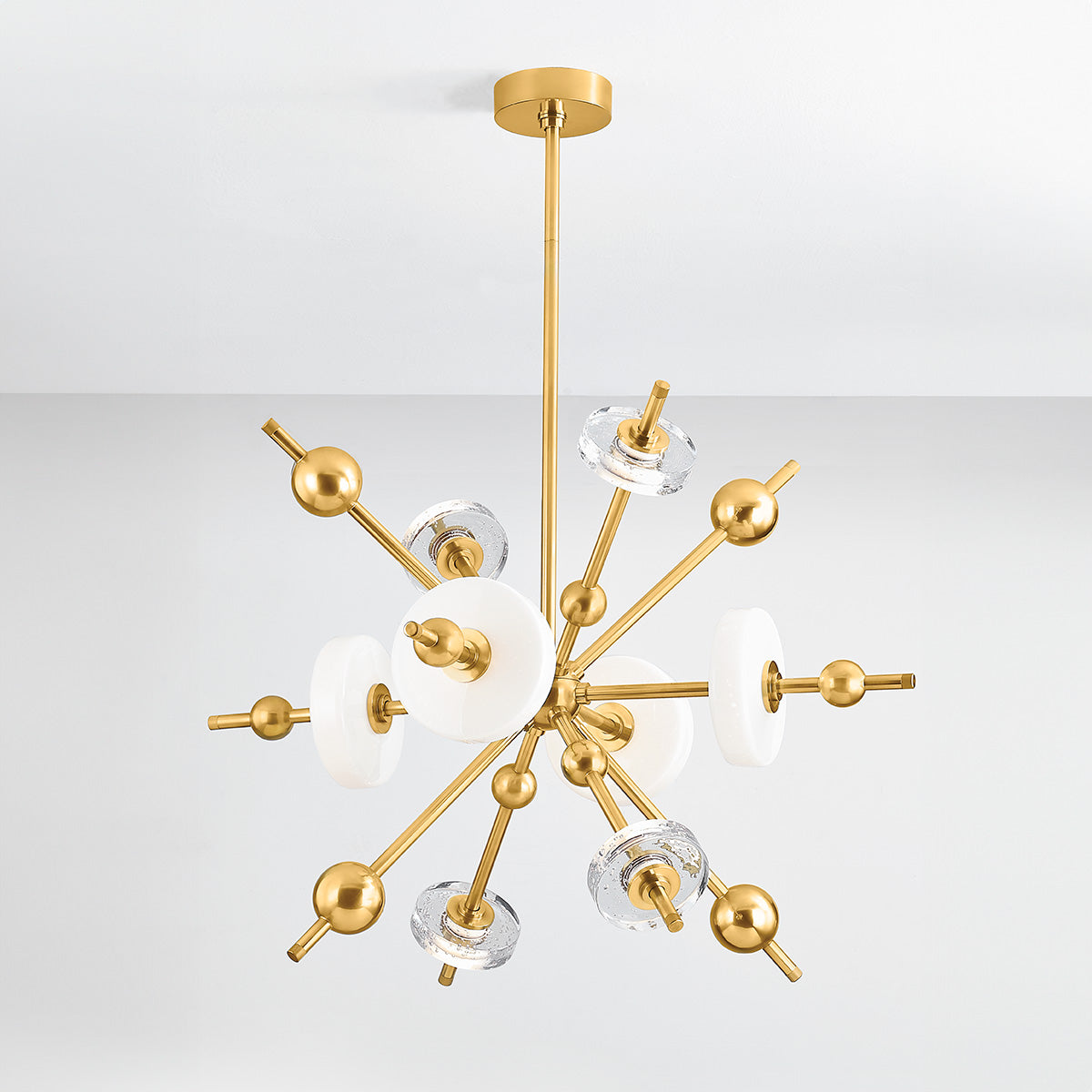 Hudson Valley Maynard 8-Light Chandelier in Aged Brass, alternate view 2