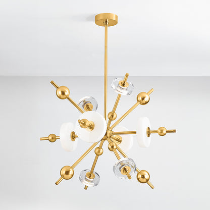 Hudson Valley Maynard 8-Light Chandelier in Aged Brass, alternate view 2