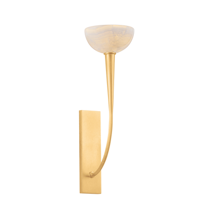 Hudson Valley Maywood Wall Sconce Vintage Gold Leaf