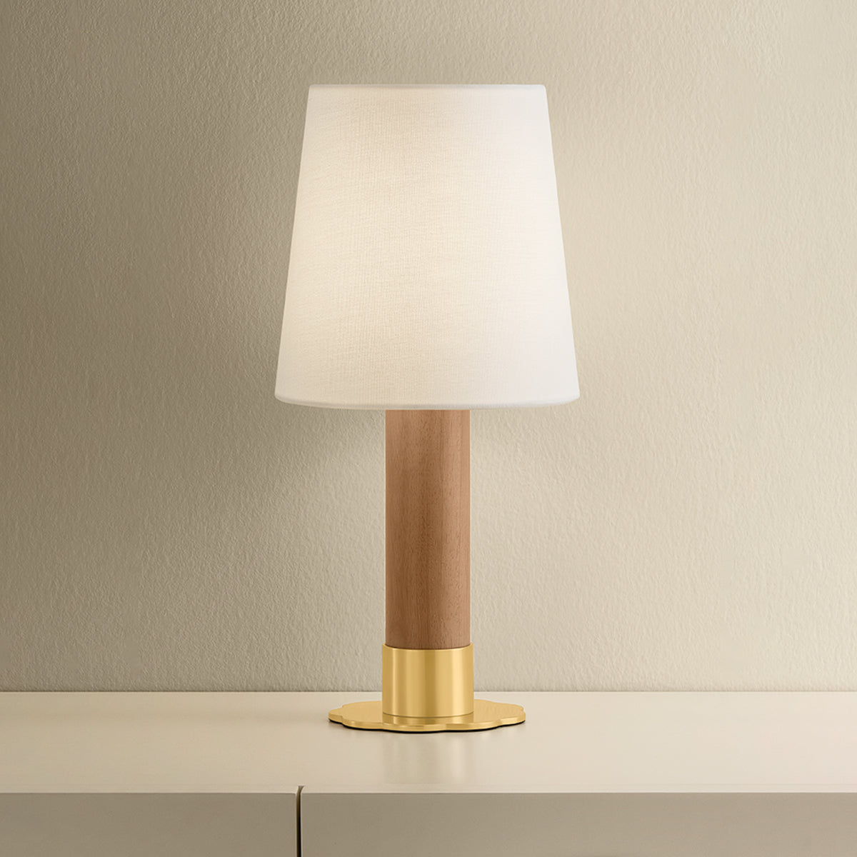Hudson Valley Meadowbrook Table Lamp in Aged Brass, alternate view 2