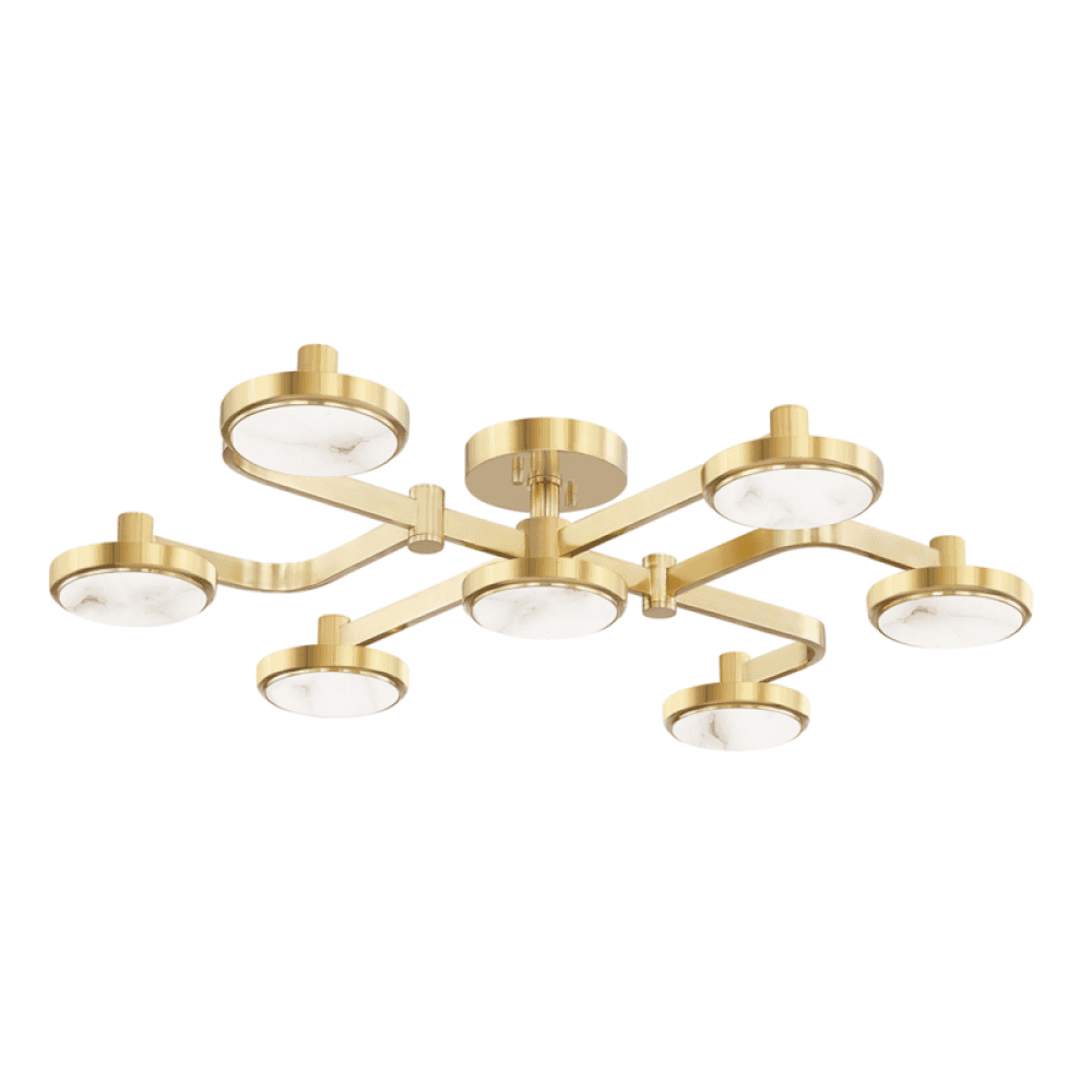 Hudson Valley Meander Chandelier Brass
