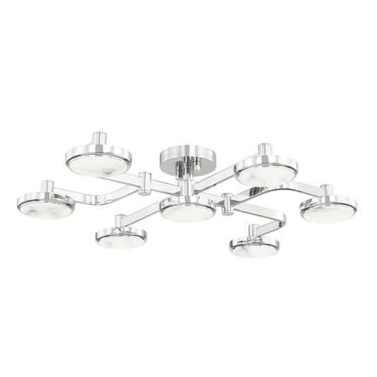 Hudson Valley Meander Chandelier Nickel