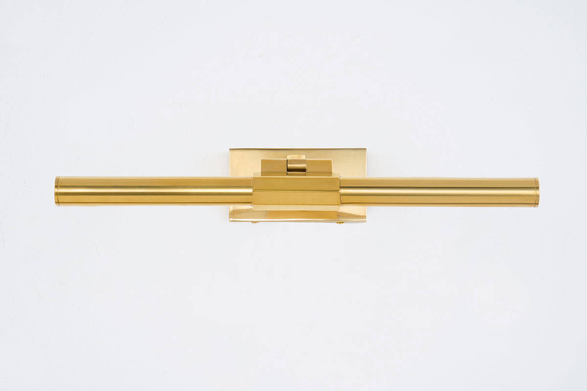Hudson Valley Melbourne 16" Picture Light in Aged Brass, room setting 3