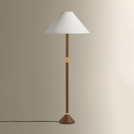 Hudson Valley Merrimack Floor Lamp in Aged Brass, alternate view 1