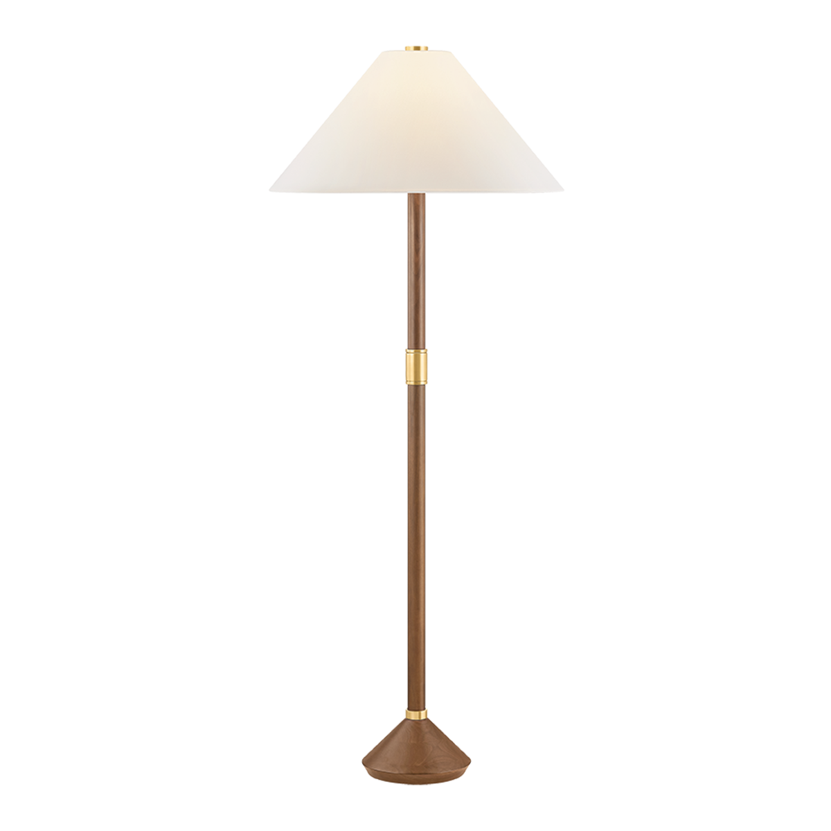 Hudson Valley Merrimack Floor Lamp Aged Brass