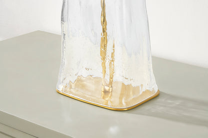 Hudson Valley Midura Table Lamp in Aged Brass, room setting 1
