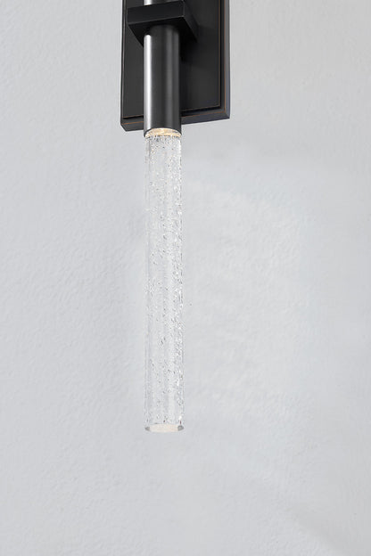 Hudson Valley Millerton 2-Light Wall Sconce in Black Brass, room setting 2