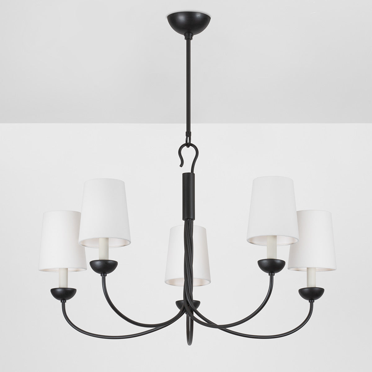 Hudson Valley Montpelier 5-Light Chandelier in Aged Iron, alternate view 1