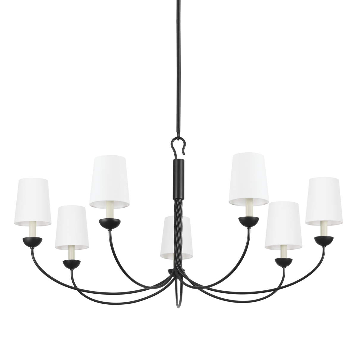 Hudson Valley Montpelier 7-Light Chandelier Aged Iron