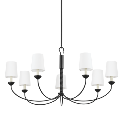 Hudson Valley Montpelier 7-Light Chandelier Aged Iron