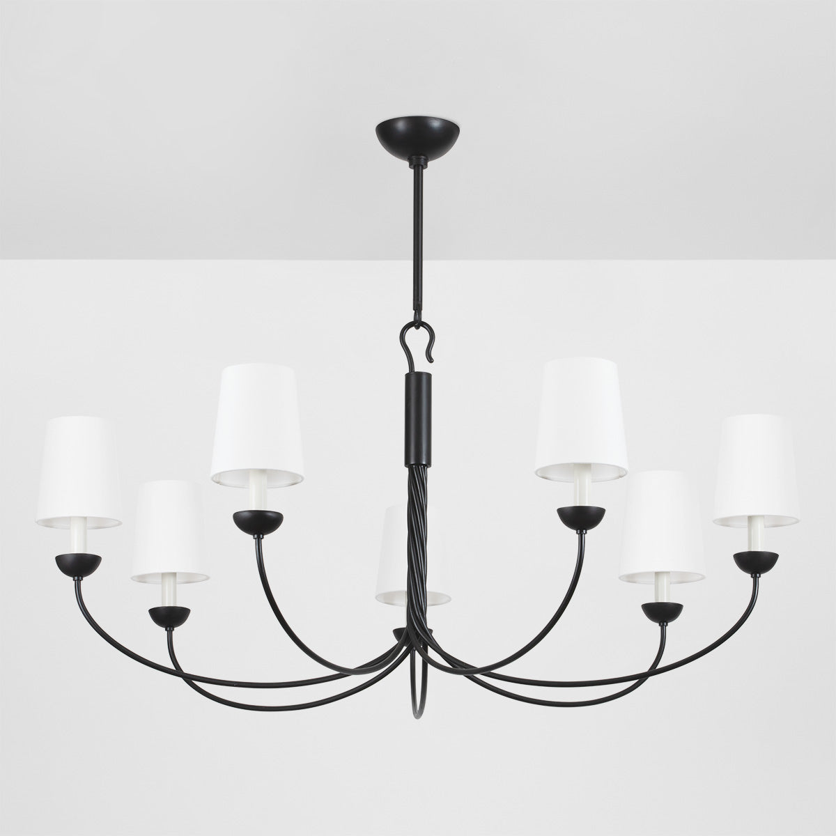 Hudson Valley Montpelier 7-Light Chandelier in Aged Iron, alternate view 1