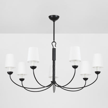 Hudson Valley Montpelier 7-Light Chandelier in Aged Iron, alternate view 1