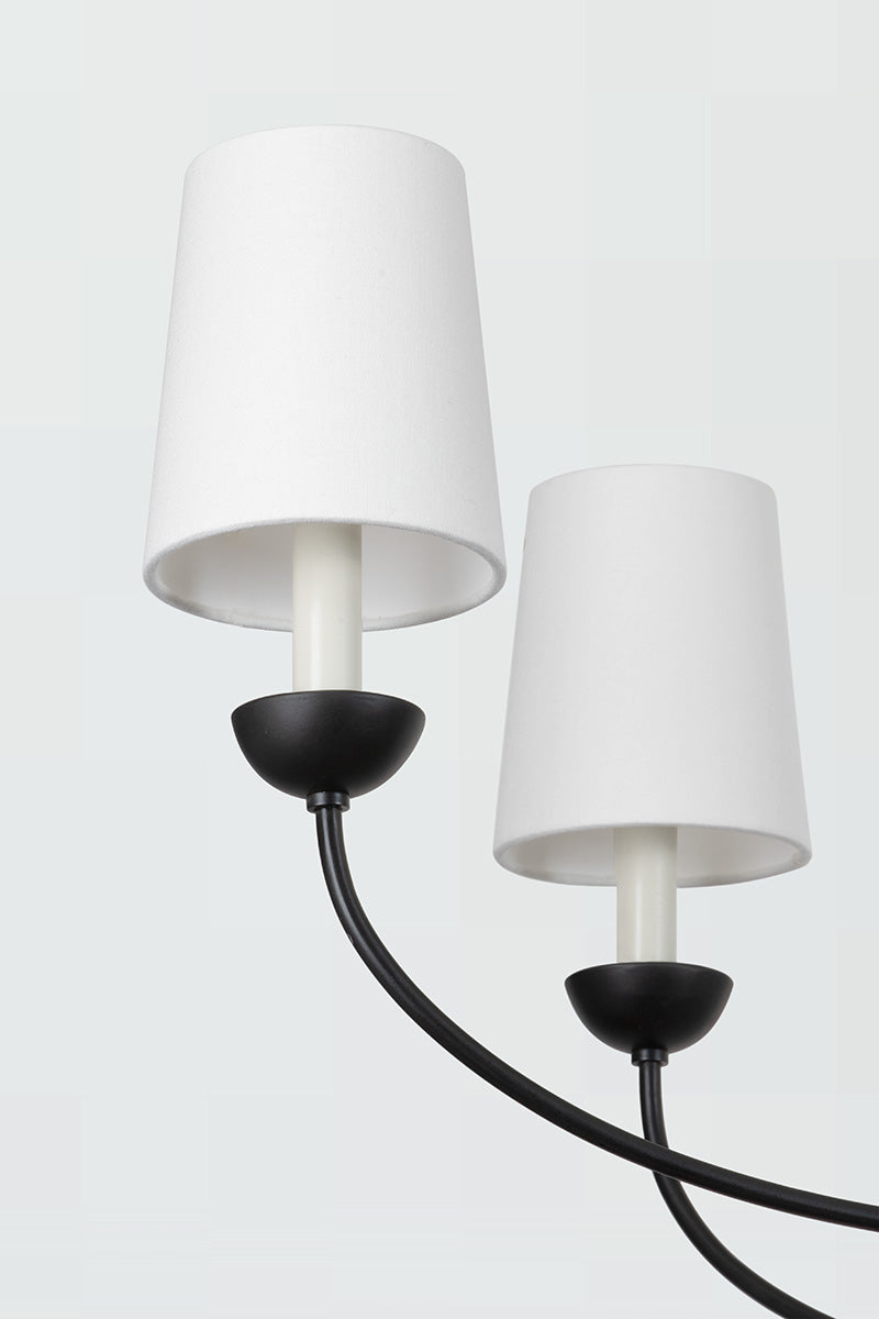 Hudson Valley Montpelier 7-Light Chandelier in Aged Iron, room setting 2