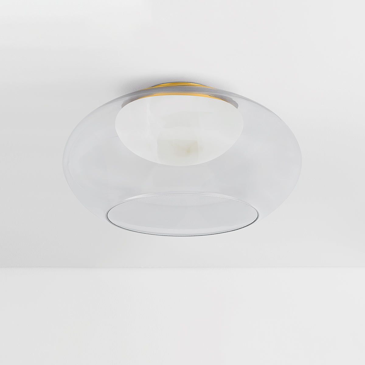 Hudson Valley Moore 17" Flush Mount in Aged Brass, alternate view 1