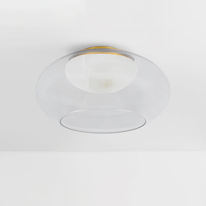 Hudson Valley Moore 17" Flush Mount in Aged Brass, alternate view 1