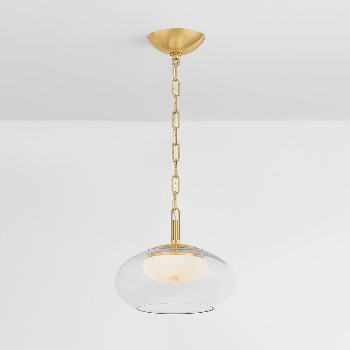 Hudson Valley Moore 12" Pendant in Aged Brass, alternate view 2