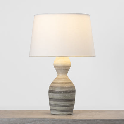 Hudson Valley Nahant Table Lamp in Vintage Gold Leaf / Ceramic White Dune, alternate view 2