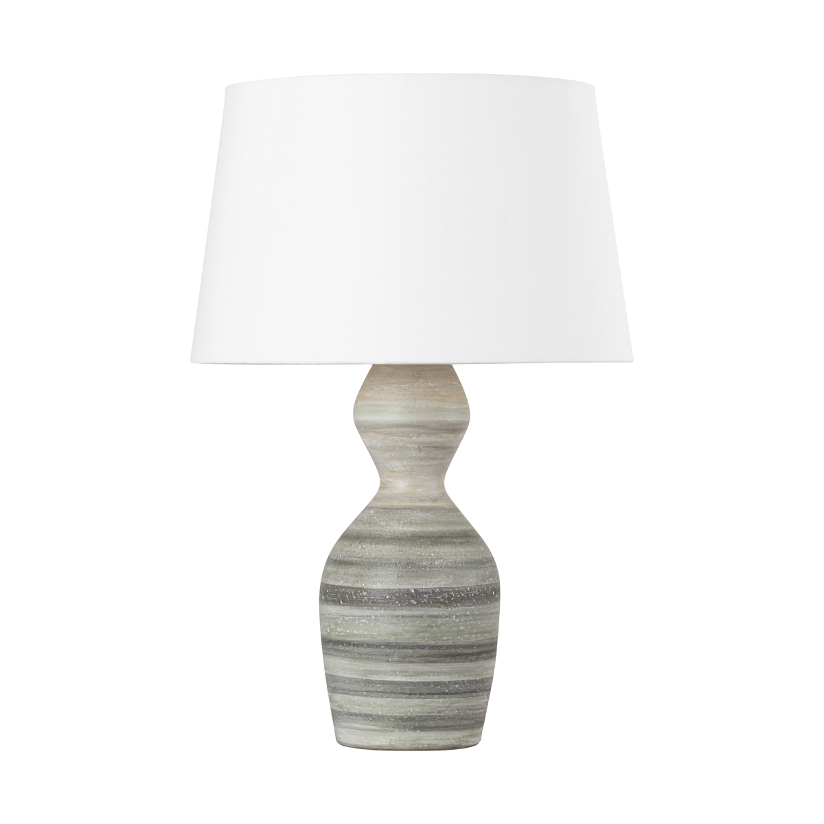 Hudson Valley Nahant Table Lamp Vintage Gold Leaf/Ceramic White Dune