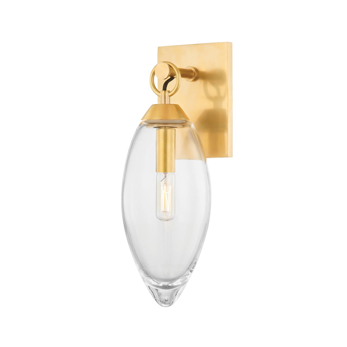 Hudson Valley Nantucket Wall Sconce Aged Brass