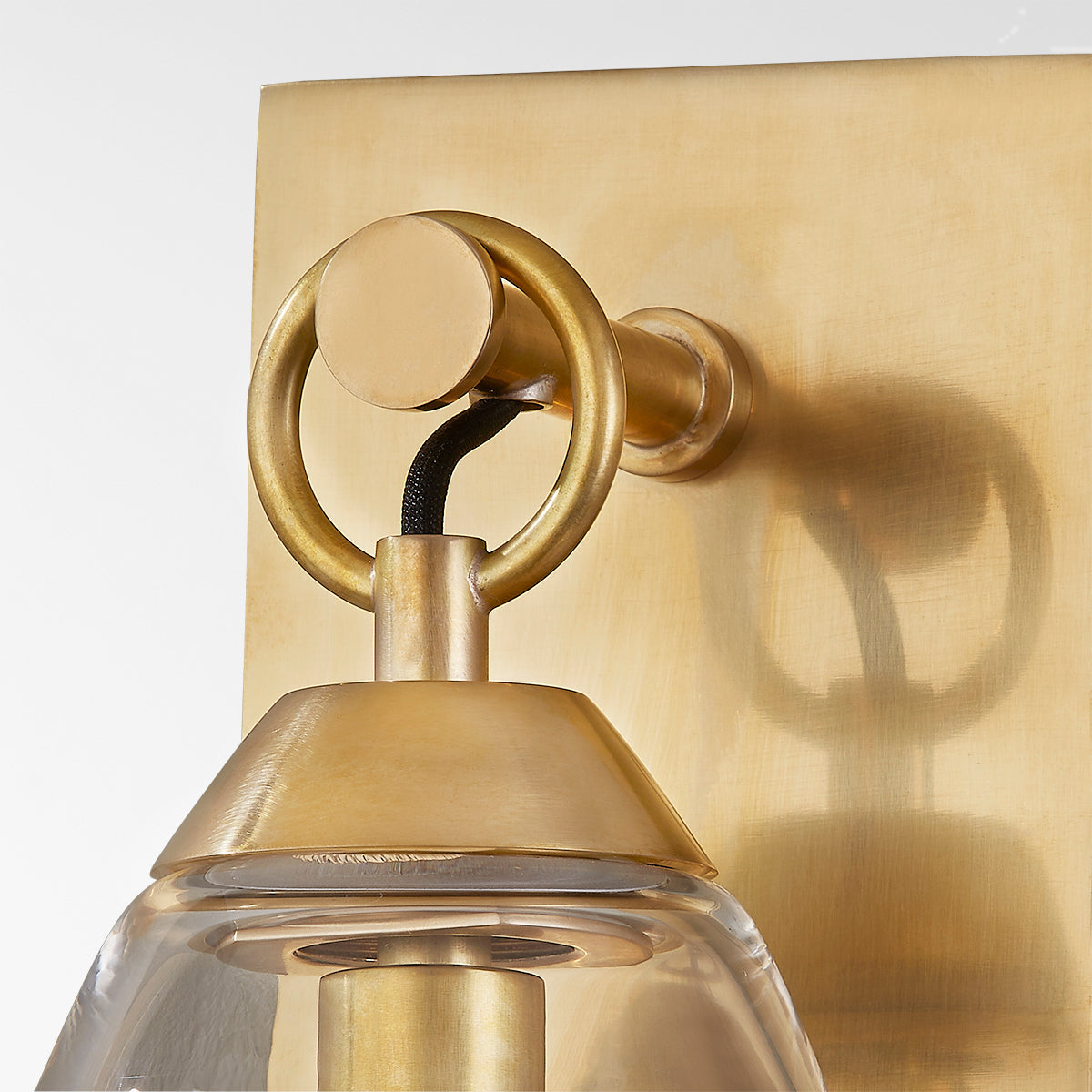 Hudson Valley Nantucket Wall Sconce in Aged Brass, alternate view 1