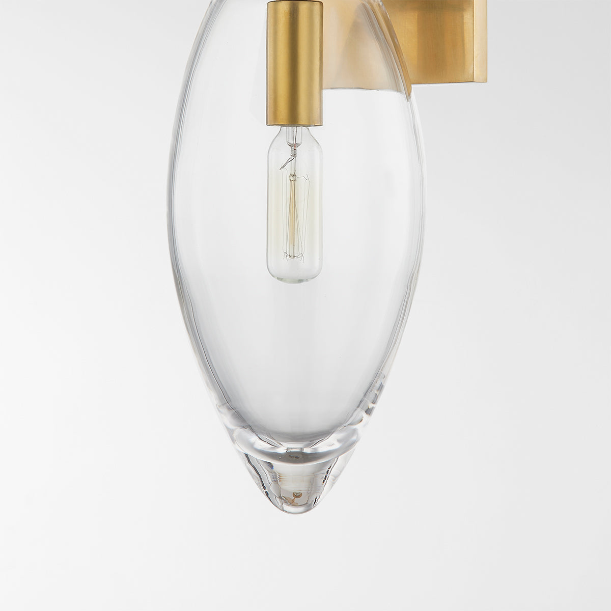 Hudson Valley Nantucket Wall Sconce in Aged Brass, alternate view 2