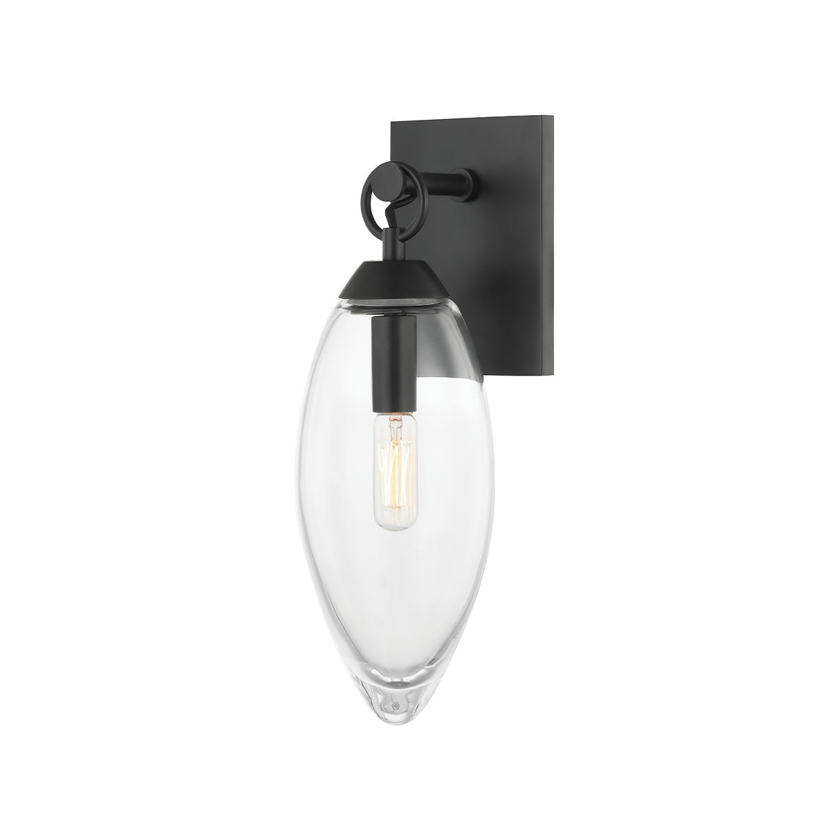 Hudson Valley Nantucket Wall Sconce Black Brass
