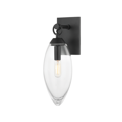 Hudson Valley Nantucket Wall Sconce Black Brass