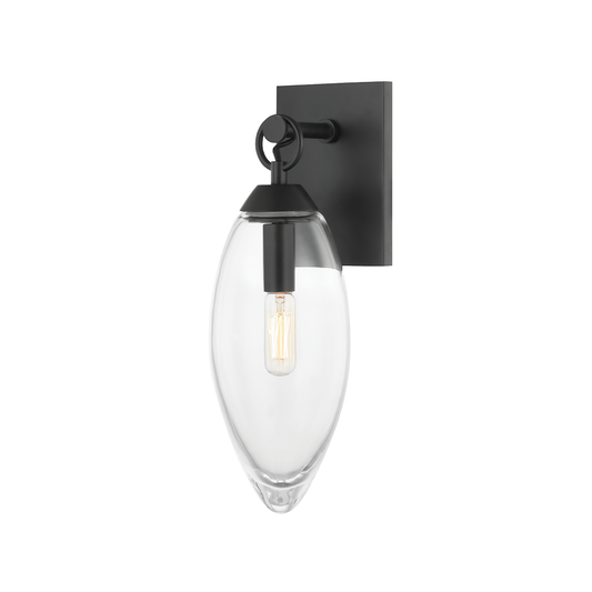Hudson Valley Nantucket Wall Sconce Black Brass