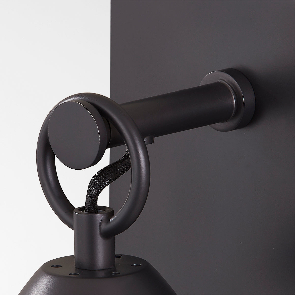 Hudson Valley Nantucket Wall Sconce in Black Brass, alternate view 1