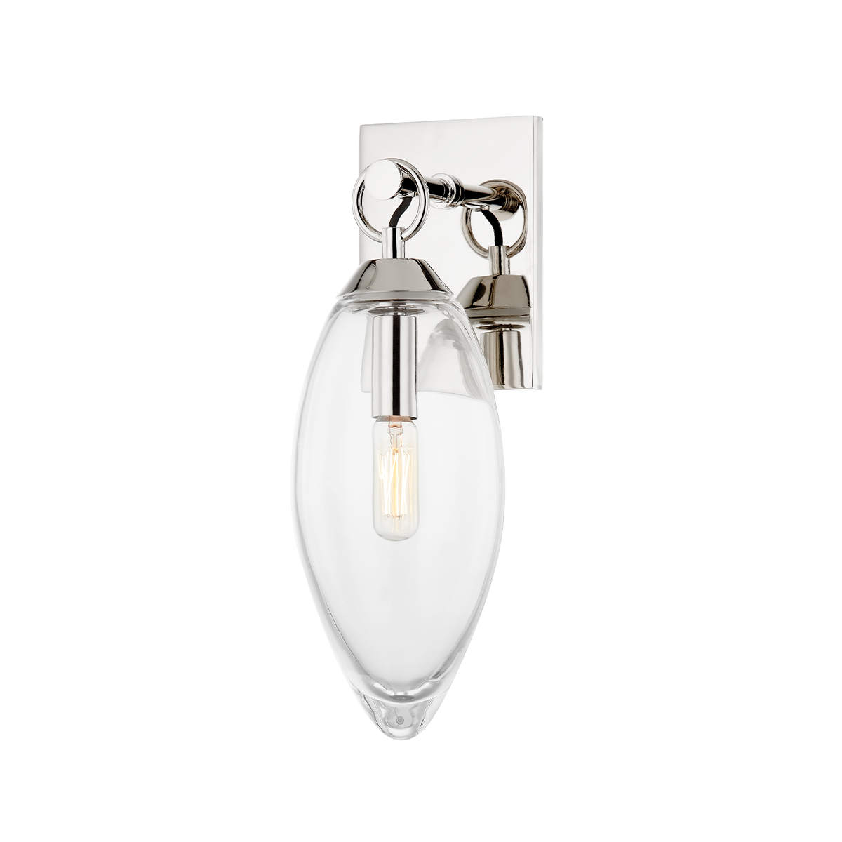 Hudson Valley Nantucket Wall Sconce Polished Nickel