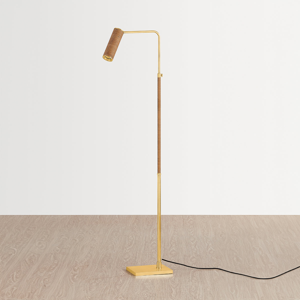 Hudson Valley Narragansett Floor Lamp in Aged Brass, alternate view 1