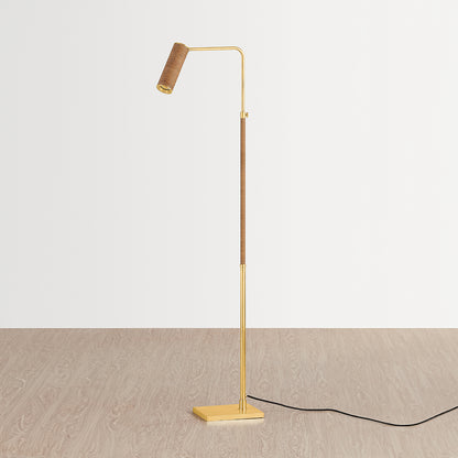Hudson Valley Narragansett Floor Lamp in Aged Brass, alternate view 1