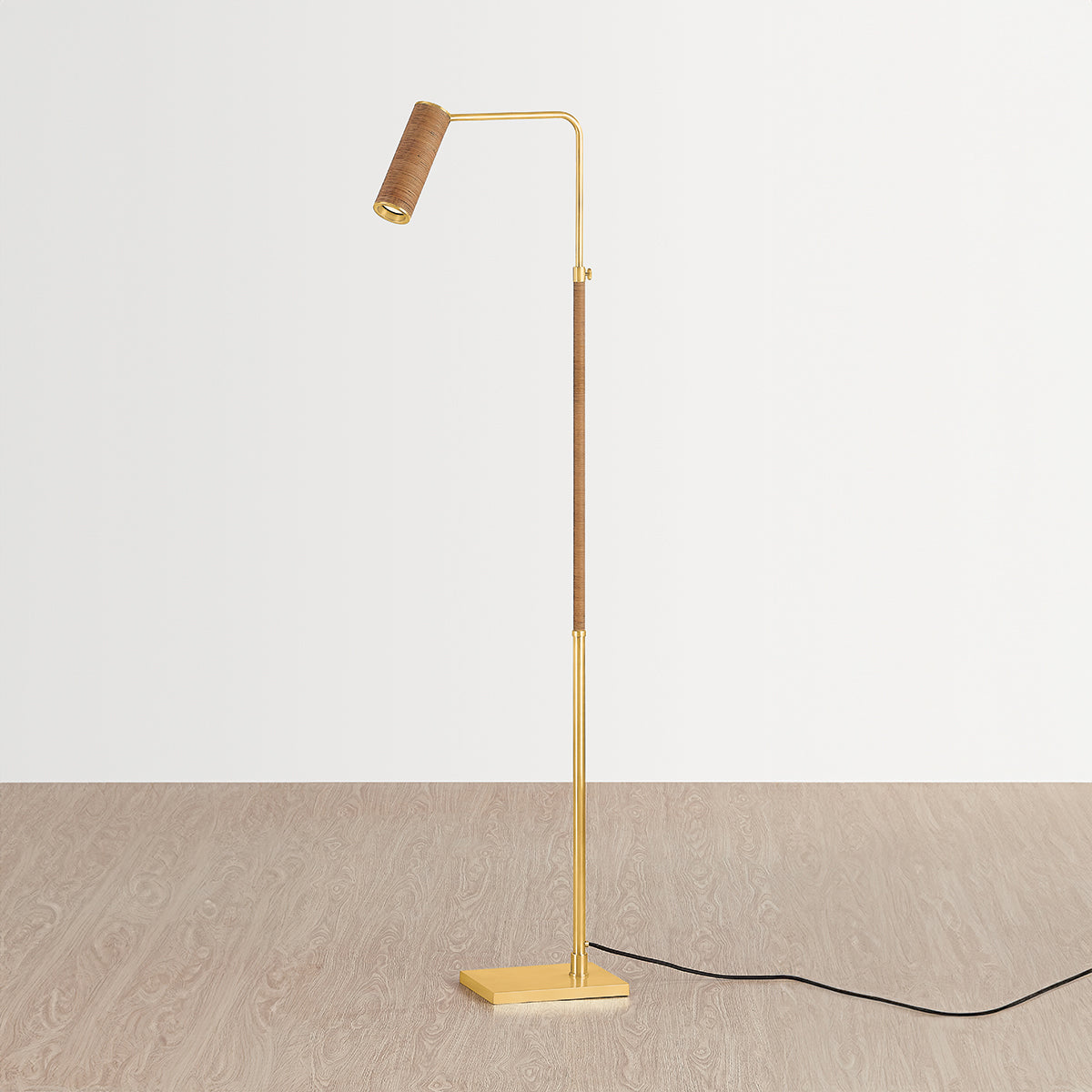 Hudson Valley Narragansett Floor Lamp in Aged Brass, alternate view 2