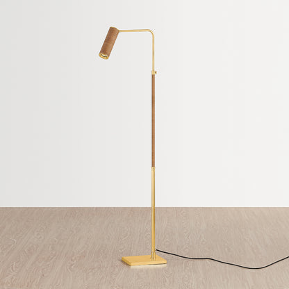 Hudson Valley Narragansett Floor Lamp in Aged Brass, alternate view 2