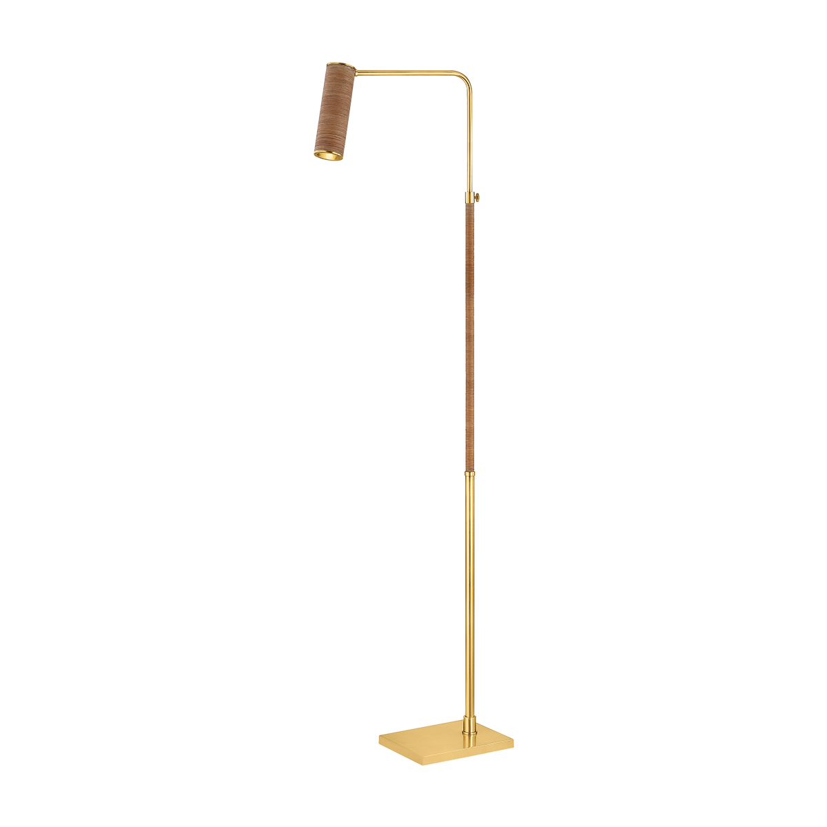 Hudson Valley Narragansett Floor Lamp Aged Brass