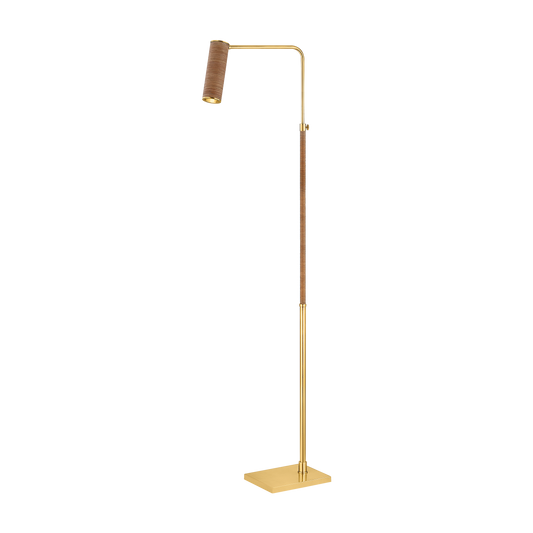 Hudson Valley Narragansett Floor Lamp Aged Brass