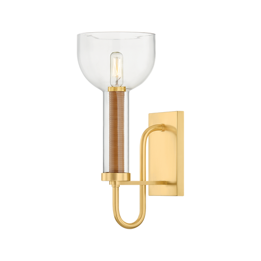 Hudson Valley Narrowsburg Wall Sconce Aged Brass