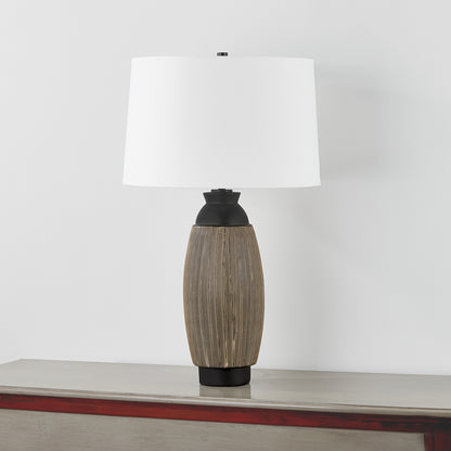 Hudson Valley Naseby Table Lamp Distressed Bronze detail view 1