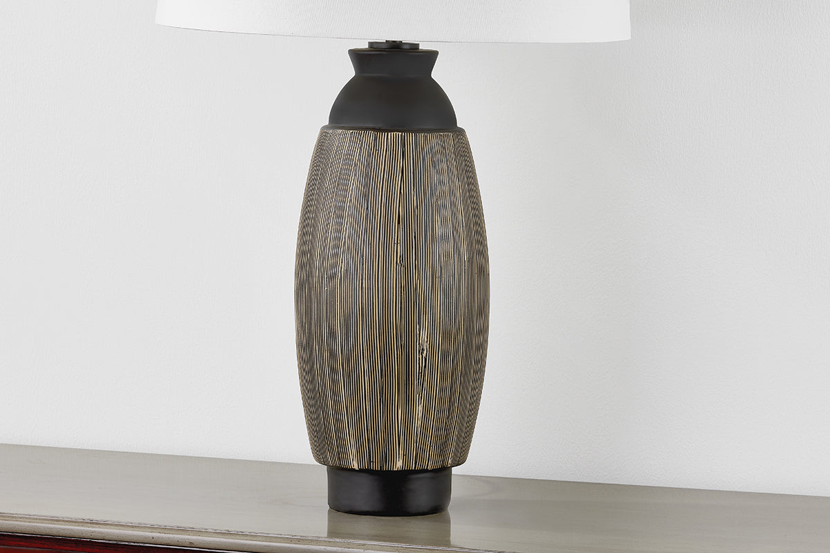 Hudson Valley Naseby Table Lamp Distressed Bronze detail view 4