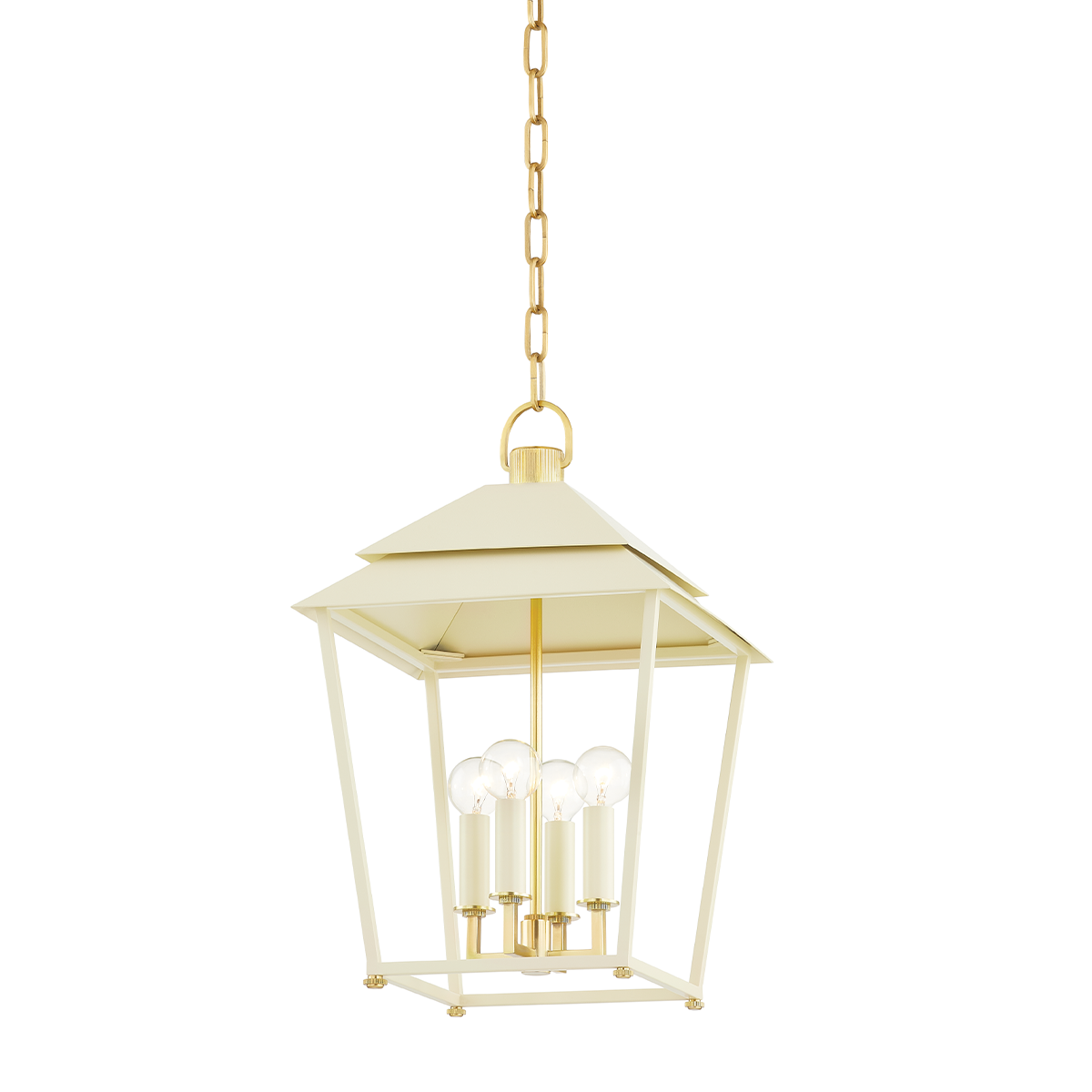 Hudson Valley Natick 12.5" 4-Light Lantern Aged Brass / SSD