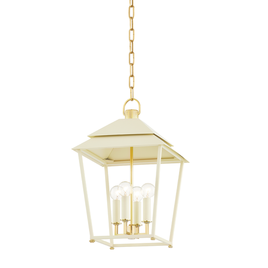 Hudson Valley Natick 12.5" 4-Light Lantern Aged Brass / SSD
