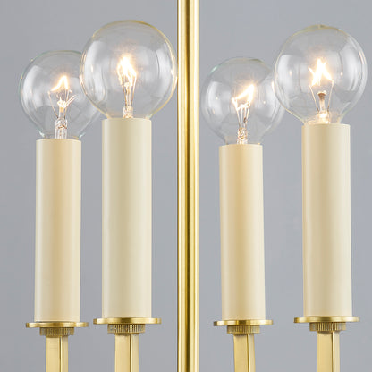 Hudson Valley Natick 18" 4-Light Lantern in Aged Brass / Soft Sand, alternate view 1