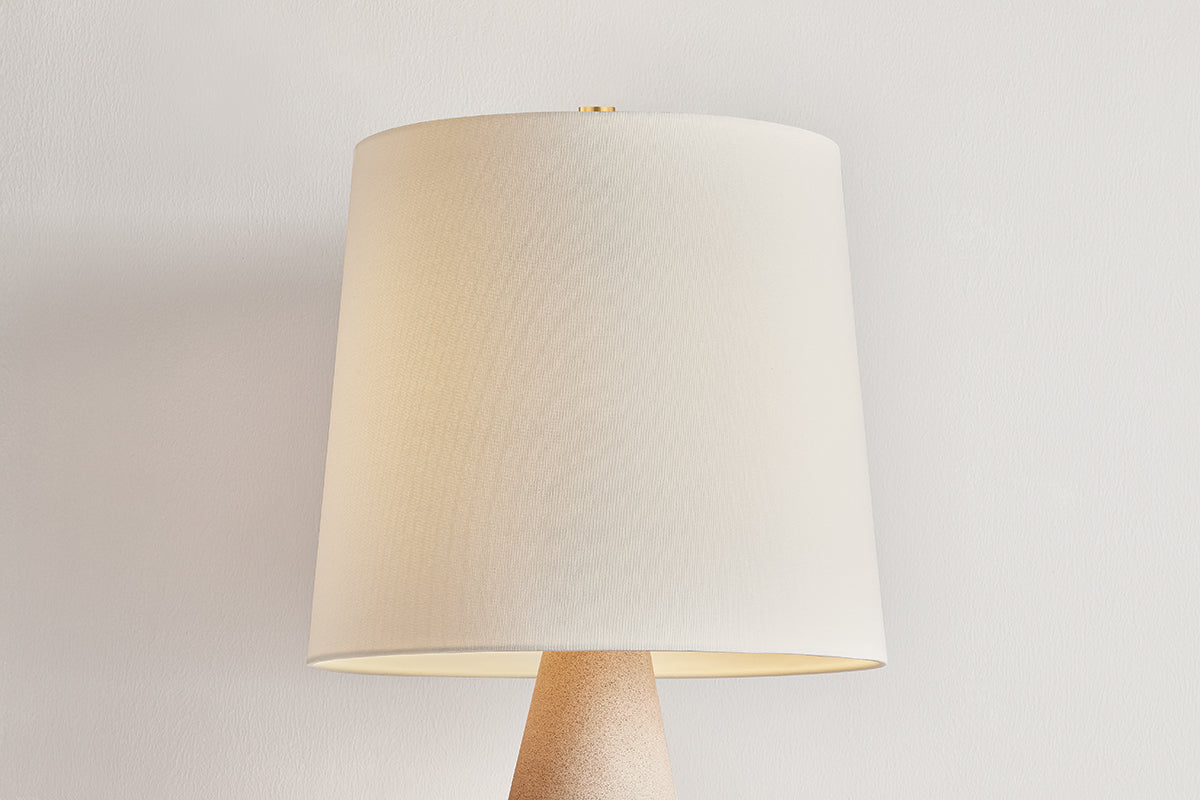 Hudson Valley Neelytown Table Lamp in Aged Brass, room setting 1