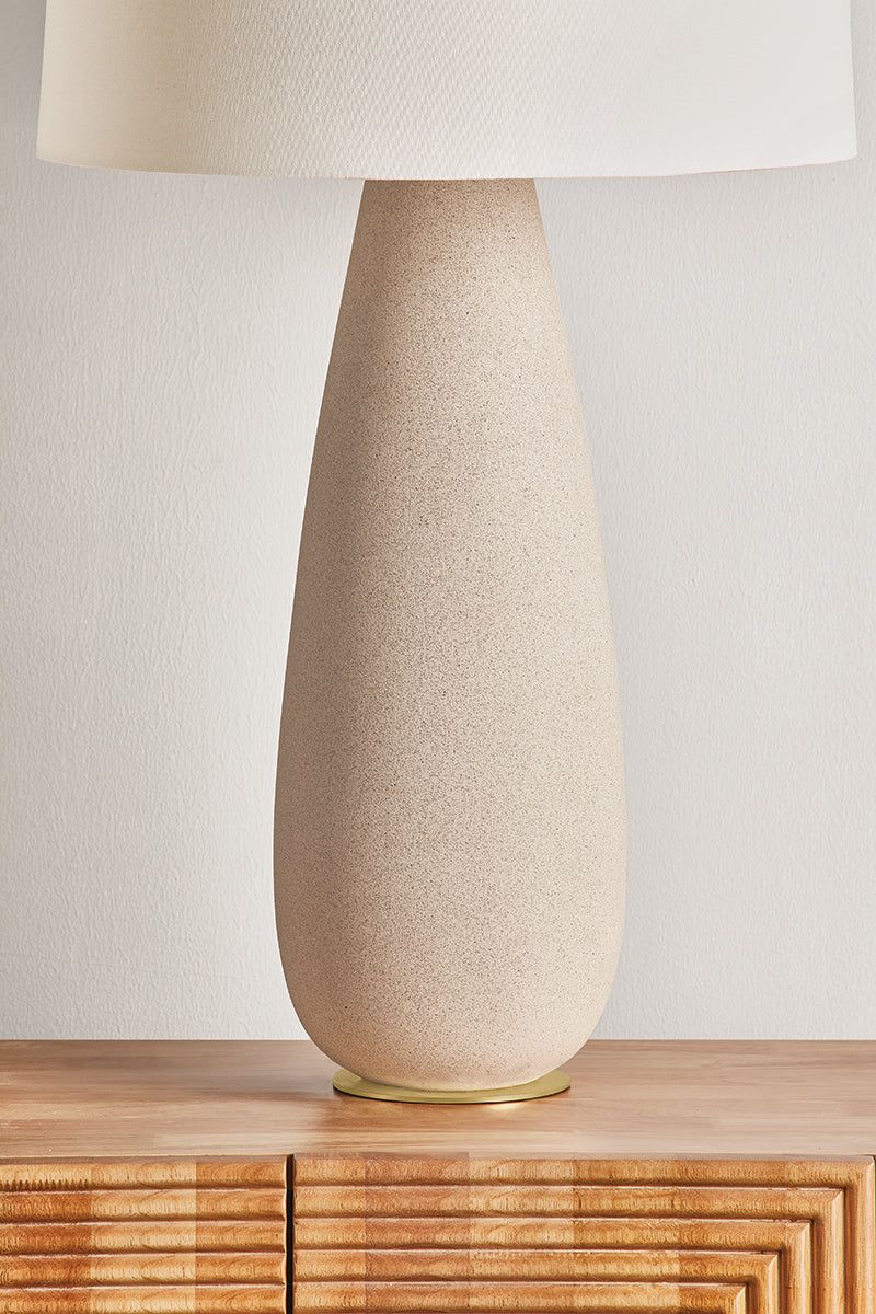 Hudson Valley Neelytown Table Lamp in Aged Brass, room setting 3