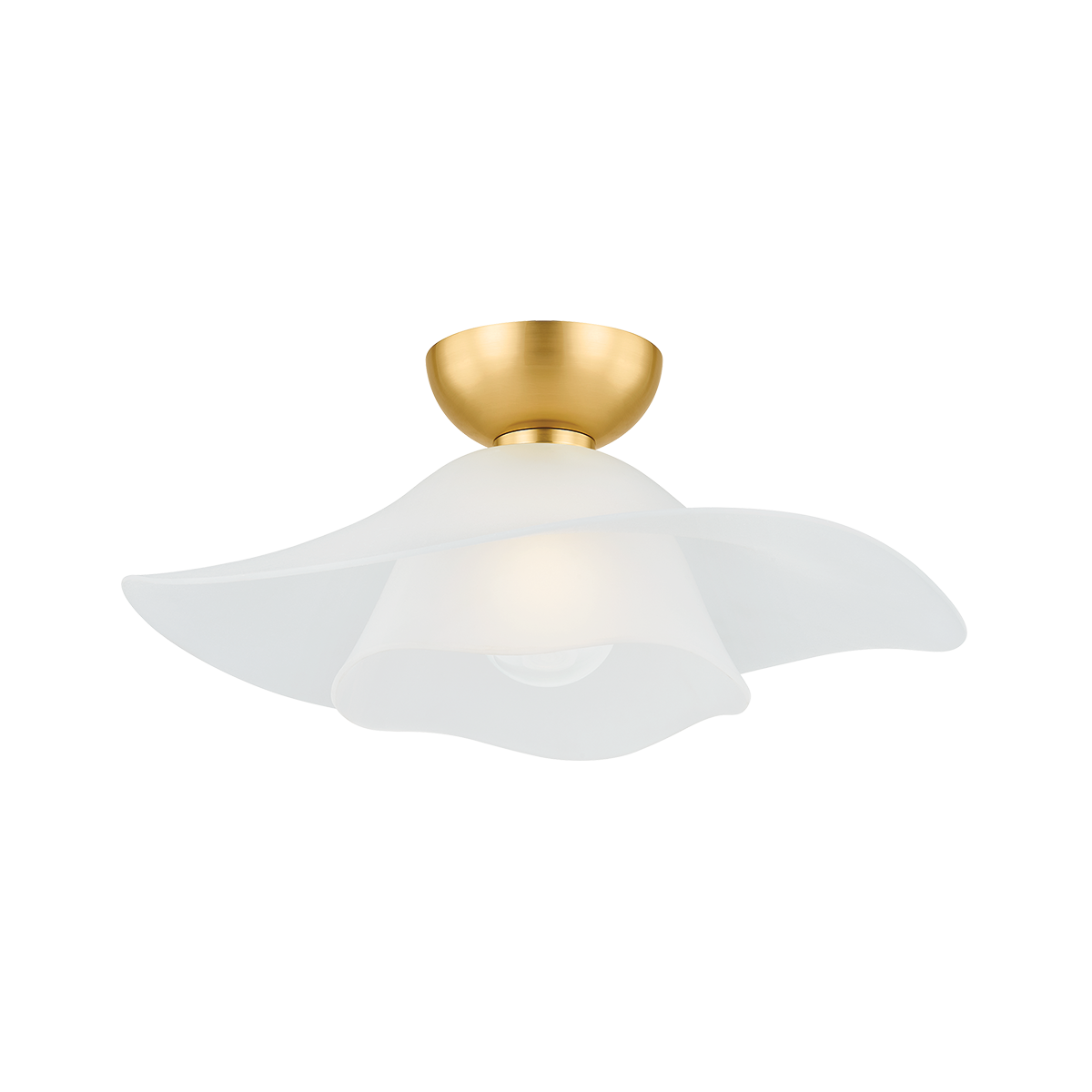 Hudson Valley Netherlee Flush Mount Aged Brass