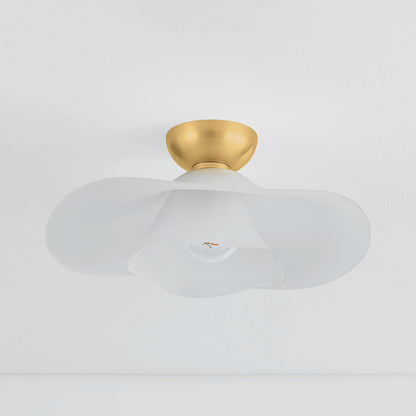 Hudson Valley Netherlee Flush Mount in Aged Brass, alternate view 1